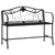 2-Seater Garden Bench 104 cm Black Steel