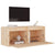 Wall Cabinets 2 pcs 45x30x35 cm Solid Wood Pine