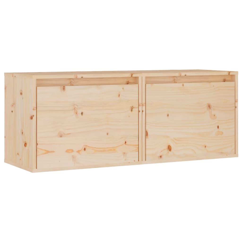 Wall Cabinets 2 pcs 45x30x35 cm Solid Wood Pine