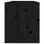 Wall Cabinets 2 pcs Black 45x30x35 cm Solid Wood Pine
