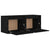 Wall Cabinets 2 pcs Black 45x30x35 cm Solid Wood Pine