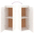 Wall Cabinets 2 pcs White 30x30x80 cm Solid Wood Pine