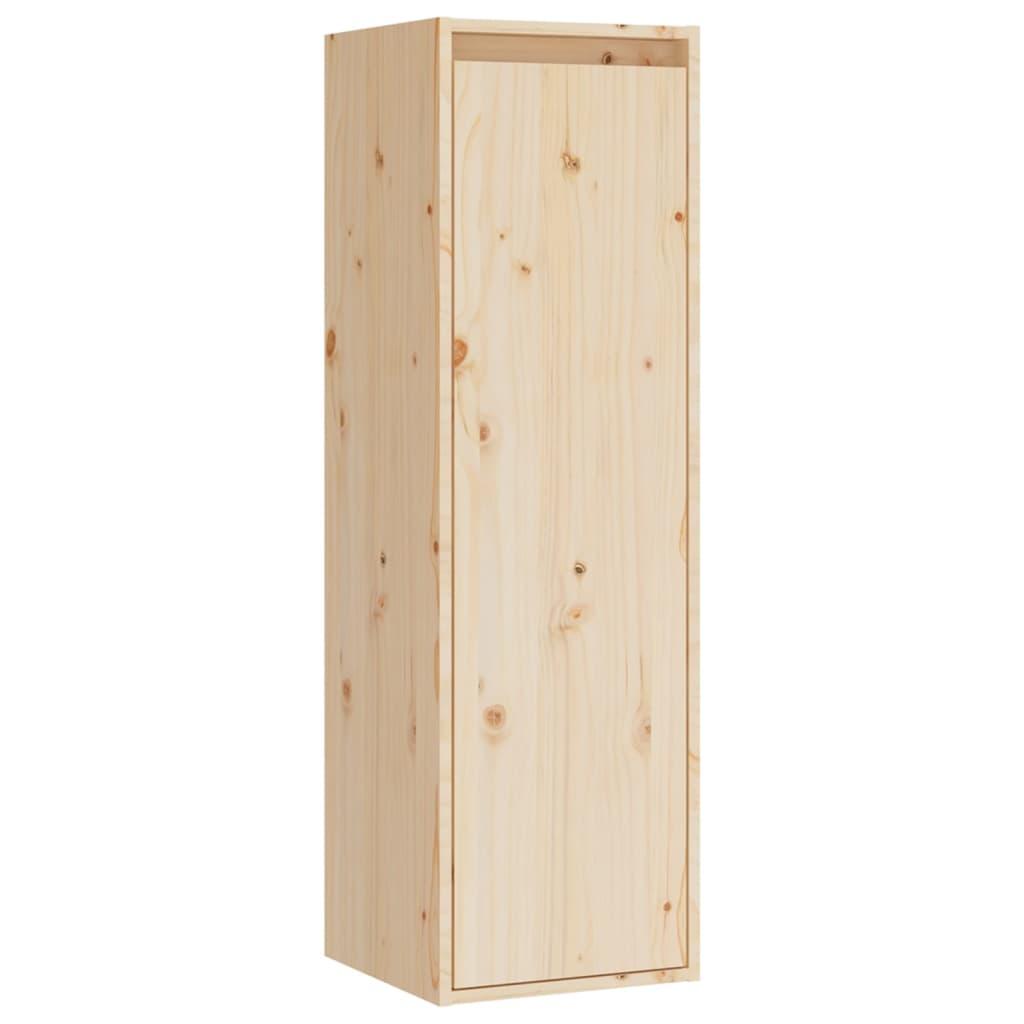 Wall Cabinets 2 pcs 30x30x100 cm Solid Wood Pine