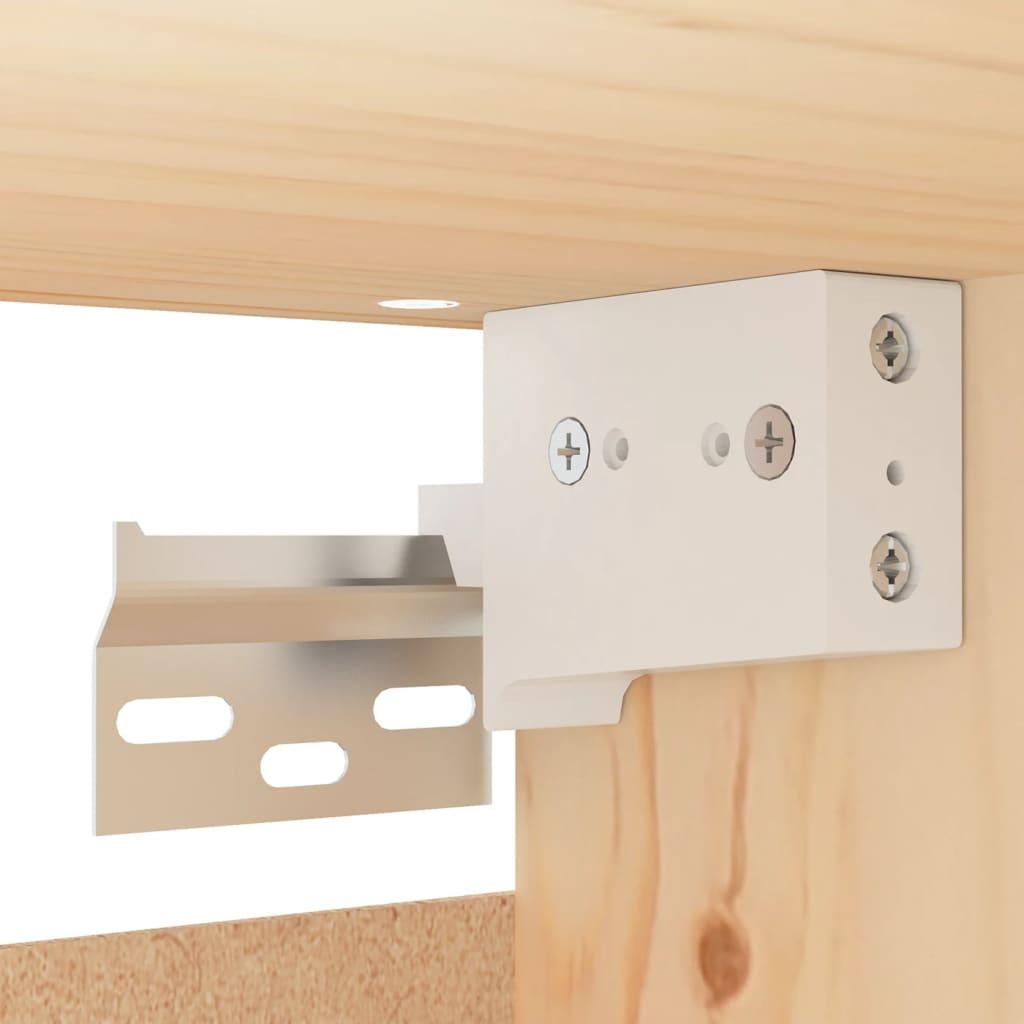 Wall Cabinets 2 pcs 30x30x100 cm Solid Wood Pine