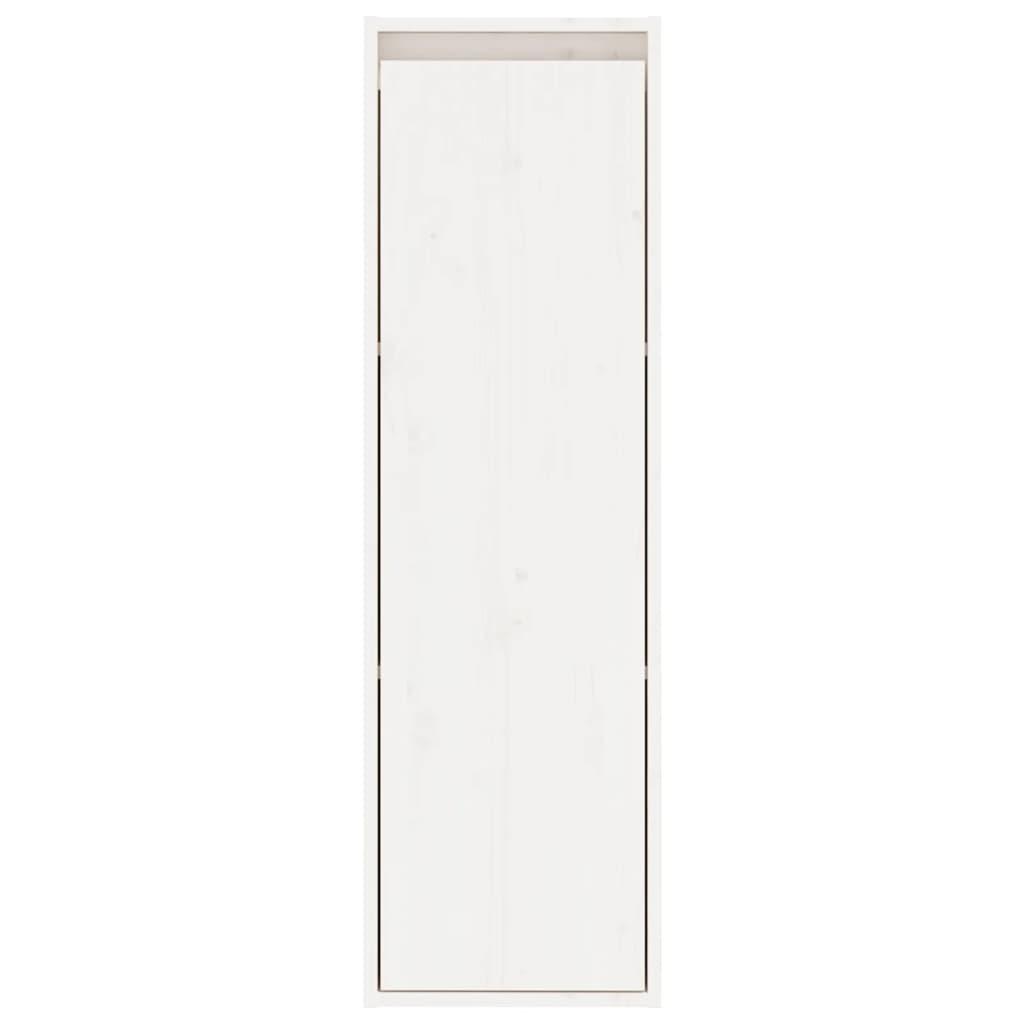Wall Cabinets 2 pcs White 30x30x100 cm Solid Wood Pine