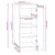 Shoe Cabinet 35x35x80 cm Solid Wood Pine