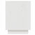 Shoe Cabinet White 110x34x45 cm Solid Wood Pine