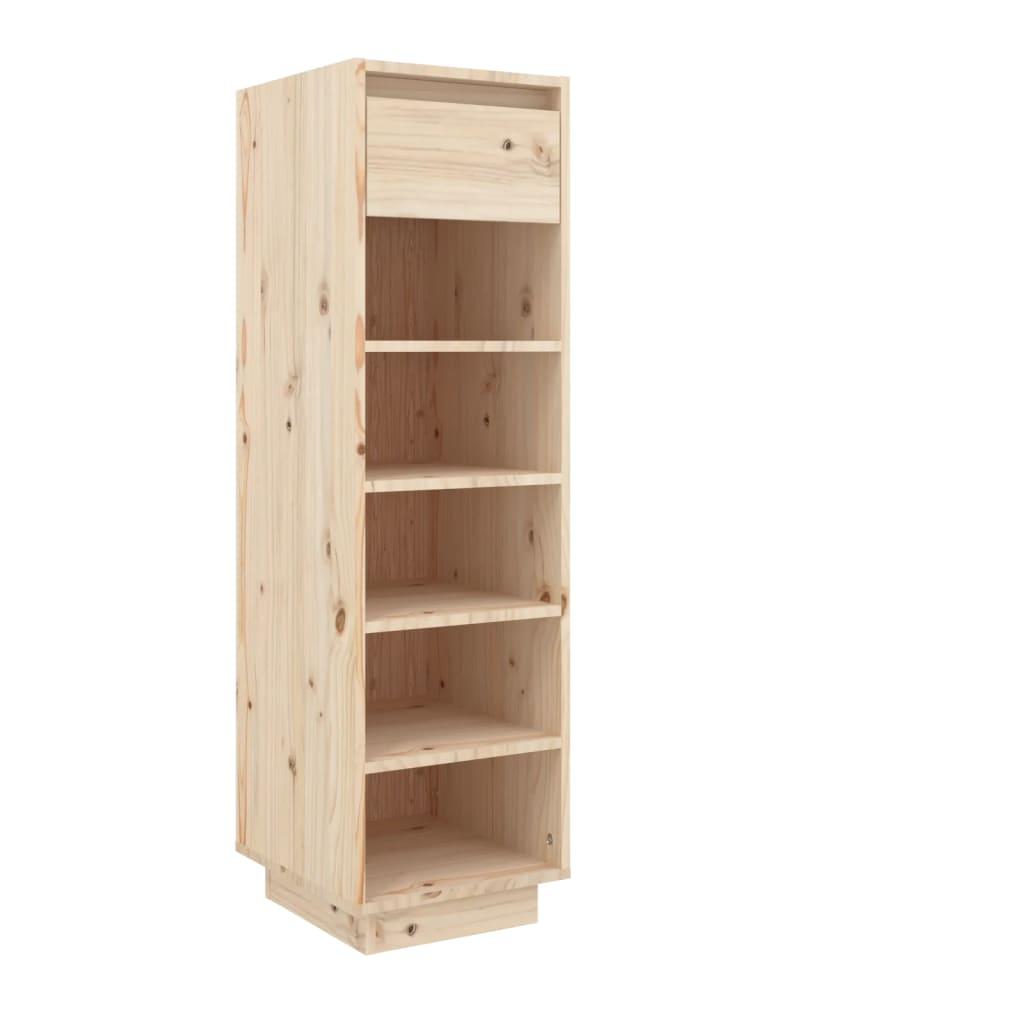 Shoe Cabinet 34x30x105 cm Solid Wood Pine