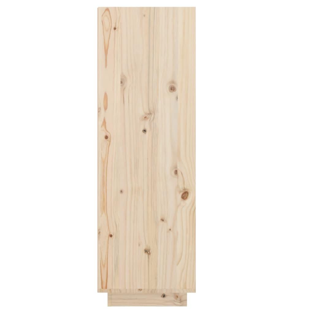Shoe Cabinet 34x30x105 cm Solid Wood Pine