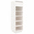 Shoe Cabinet White 34x30x105 cm Solid Wood Pine