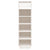 Shoe Cabinet White 34x30x105 cm Solid Wood Pine