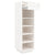Shoe Cabinet White 34x30x105 cm Solid Wood Pine