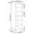 Shoe Cabinet White 34x30x105 cm Solid Wood Pine