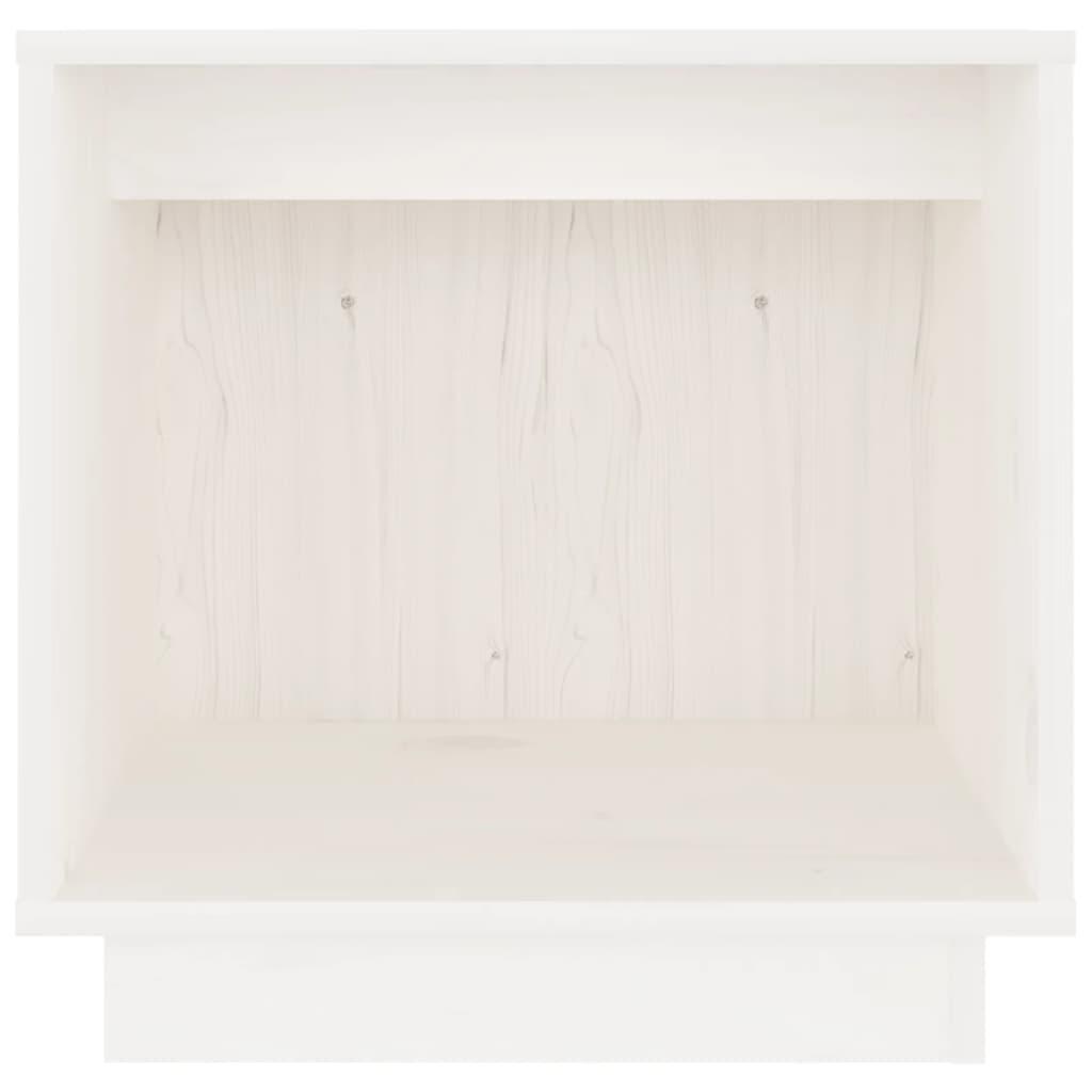 Bedside Cabinets 2 pcs White 40x30x40 cm Solid Wood Pine