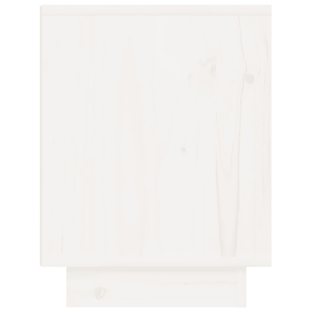 Bedside Cabinets 2 pcs White 40x30x40 cm Solid Wood Pine