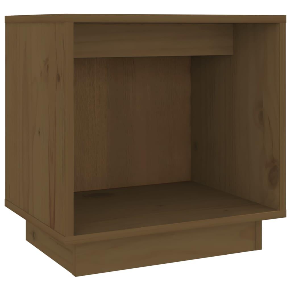 Bedside Cabinet Honey Brown 40x30x40 cm Solid Wood Pine