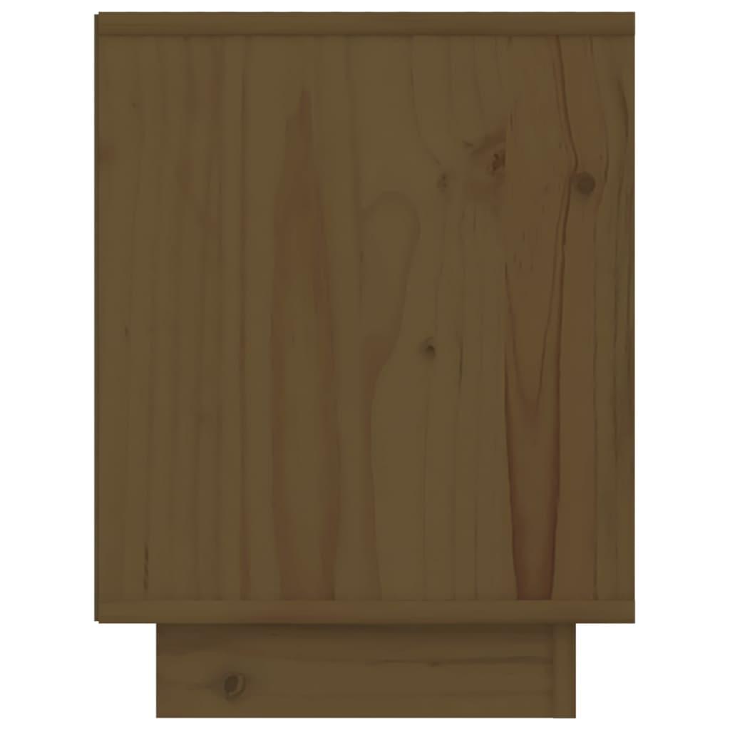 Bedside Cabinet Honey Brown 40x30x40 cm Solid Wood Pine