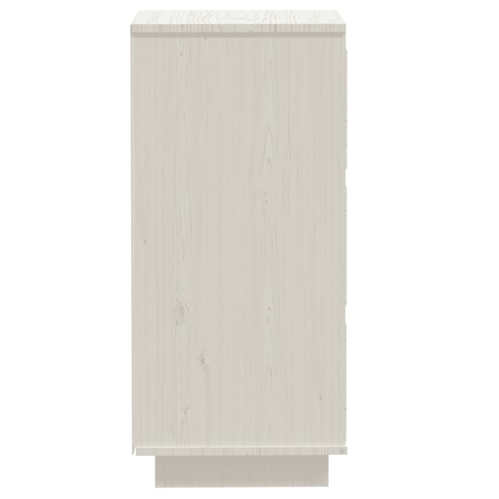 Sideboards 2 pcs White 32x34x75 cm Solid Wood Pine