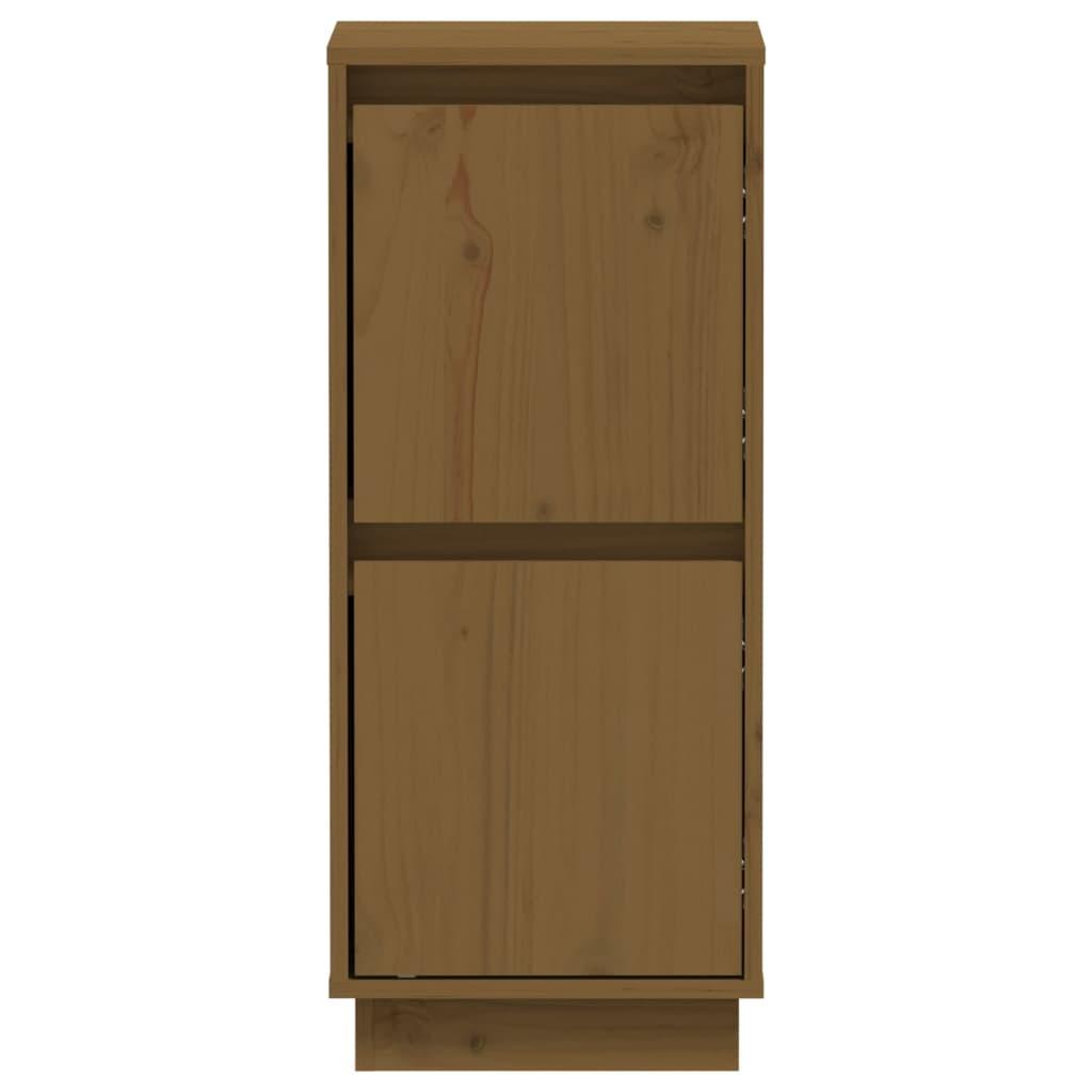 Sideboards 2 pcs Honey Brown 31.5x34x75 cm Solid Wood Pine