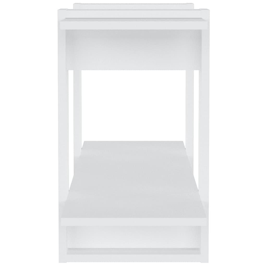 Book Cabinet White 100x30x51 cm Engineered Wood