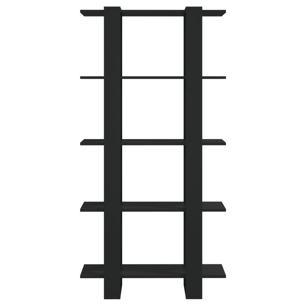 Book Cabinet/Room Divider Black 80x30x160 cm Engineered Wood