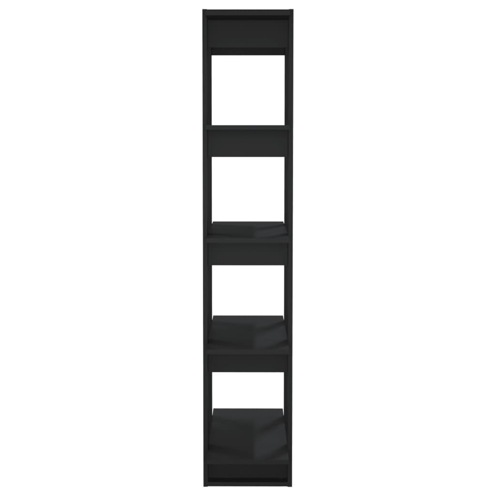 Book Cabinet/Room Divider Black 80x30x160 cm Engineered Wood