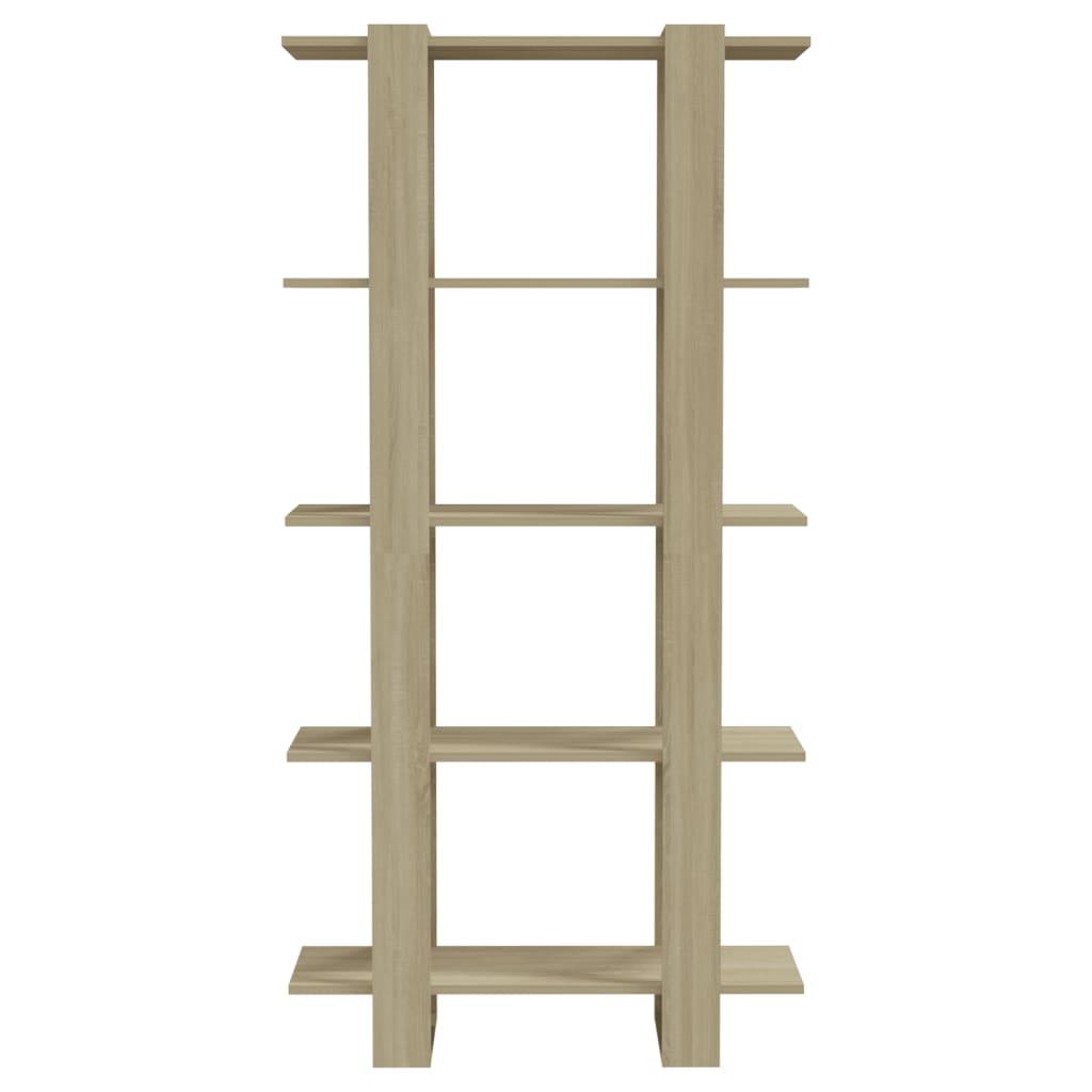Book Cabinet/Room Divider Sonoma Oak 80x30x160 cm Engineered Wood