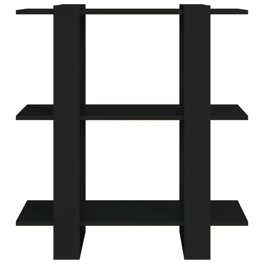 Book Cabinet/Room Divider Black 80x30x87 cm