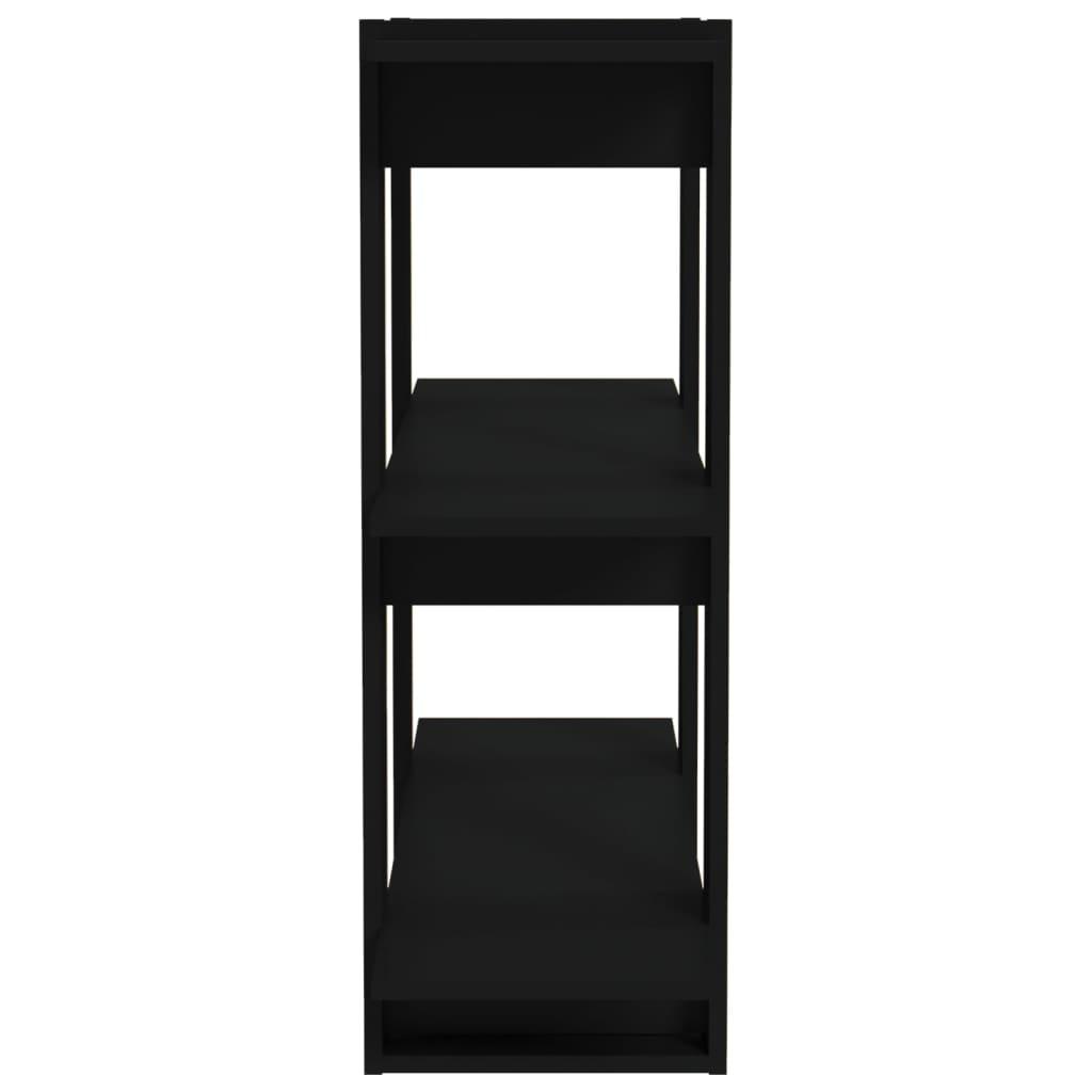 Book Cabinet/Room Divider Black 80x30x87 cm