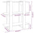 Book Cabinet/Room Divider Black 80x30x87 cm