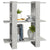 Book Cabinet/Room Divider Concrete Grey 80x30x87 cm