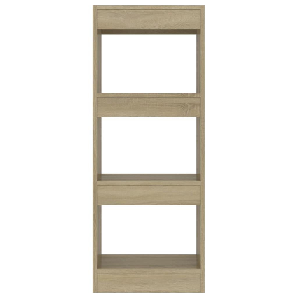 Book Cabinet/Room Divider Sonoma Oak 40x30x103 cm Engineered Wood