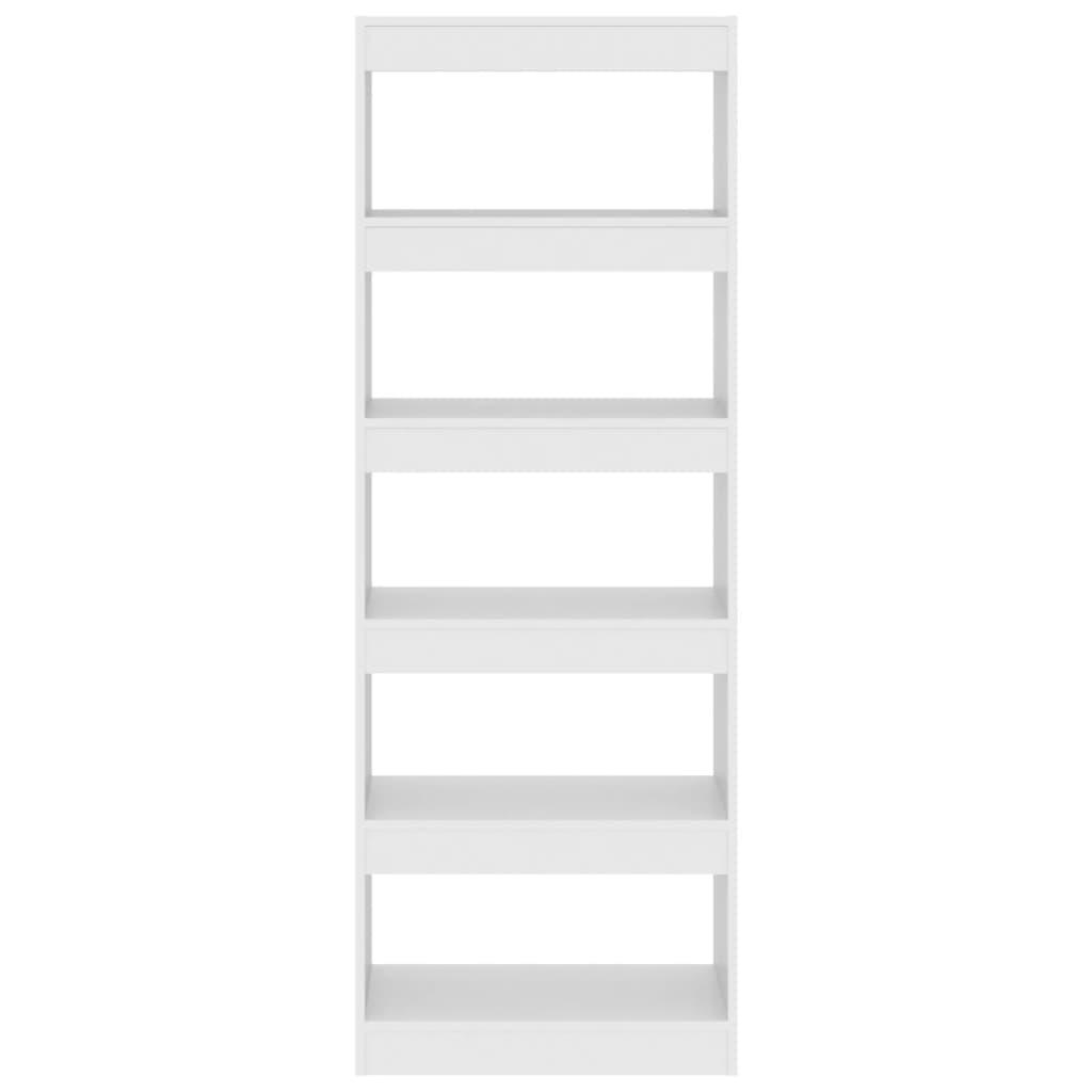 Book Cabinet/Room Divider White 60x30x166 cm Engineered Wood