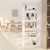 Book Cabinet/Room Divider White 60x30x166 cm Engineered Wood