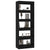 Book Cabinet/Room Divider Black 60x30x166 cm Engineered Wood