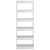 Book Cabinet/Room Divider High Gloss White 60x30x166 cm Engineered Wood