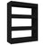 Book Cabinet/Room Divider Black 80x30x103 cm Engineered wood