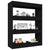 Book Cabinet/Room Divider Black 80x30x103 cm Engineered wood