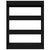 Book Cabinet/Room Divider Black 80x30x103 cm Engineered wood