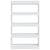 Book Cabinet/Room Divider White 80x30x135 cm Engineered Wood