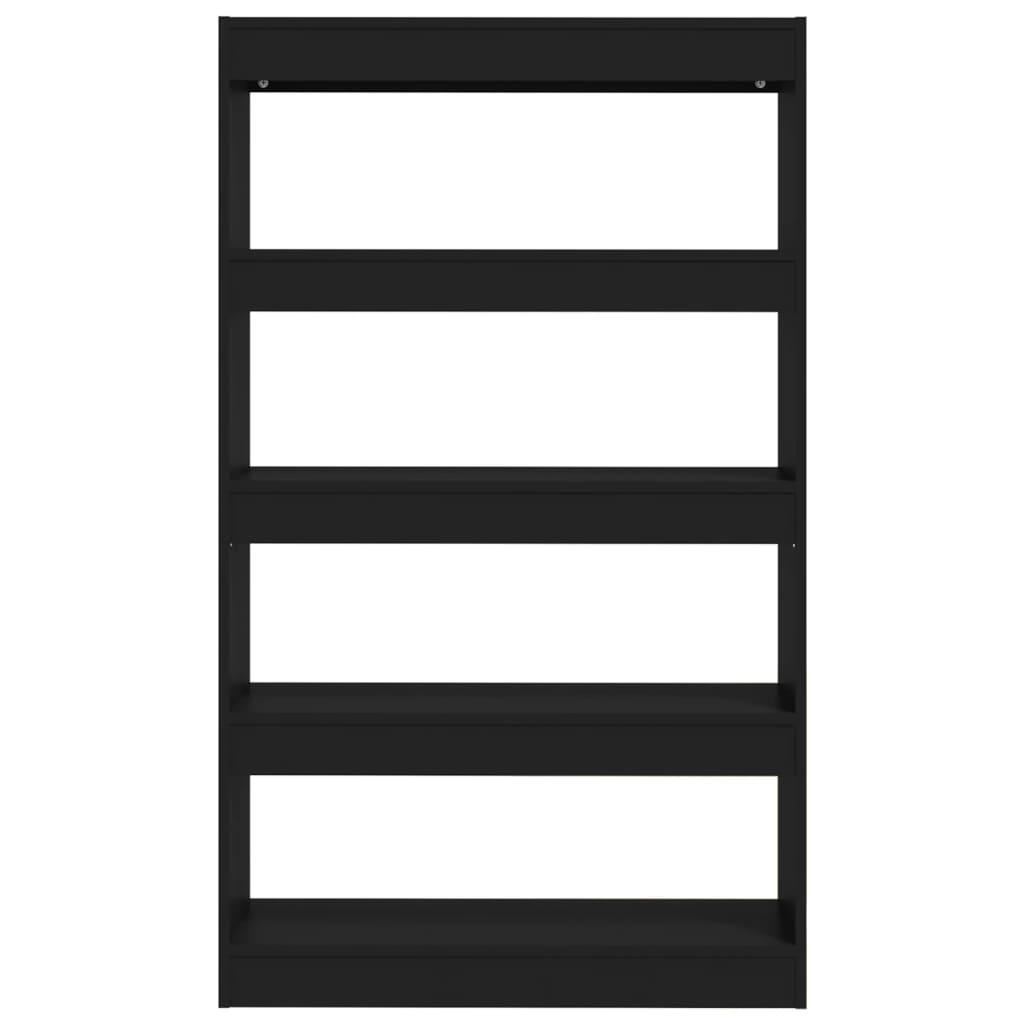 Book Cabinet/Room Divider Black 80x30x135 cm Engineered Wood