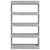 Book Cabinet/Room Divider Concrete Grey 80x30x135 cm Engineered Wood