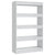Book Cabinet/Room Divider High Gloss White 80x30x135 cm Engineered Wood
