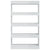 Book Cabinet/Room Divider High Gloss White 80x30x135 cm Engineered Wood