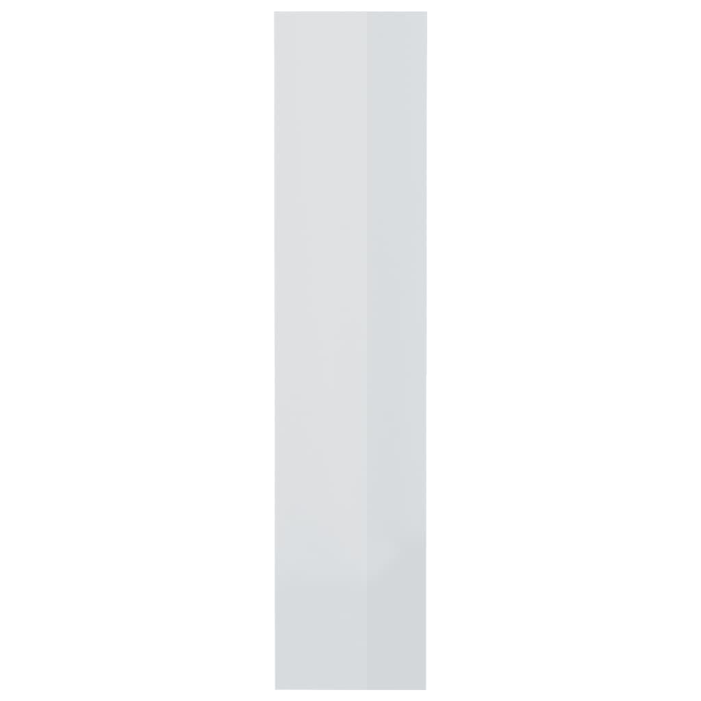 Book Cabinet/Room Divider High Gloss White 80x30x135 cm Engineered Wood