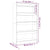 Book Cabinet/Room Divider High Gloss White 80x30x135 cm Engineered Wood