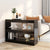 Book Cabinet/Room Divider Black 100x30x72 cm