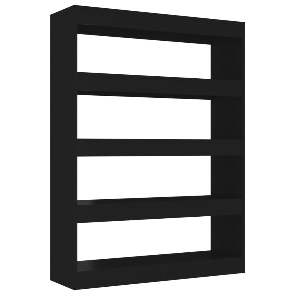 Book Cabinet/Room Divider Black 100x30x135 cm