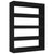 Book Cabinet/Room Divider Black 100x30x135 cm