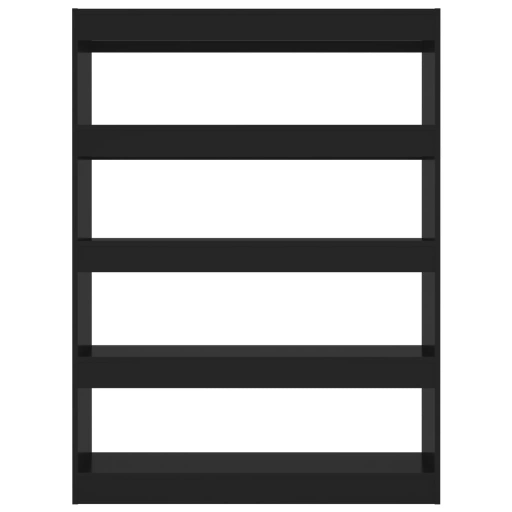 Book Cabinet/Room Divider Black 100x30x135 cm